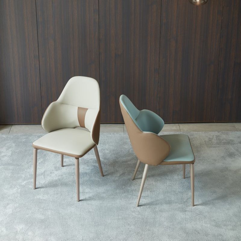 Minimalist Design Arm Leather Dining Chairs Solid Back Chairs for Home Use Clearhalo 'Dining Chairs' 'Dining Tables & Seating' 'dining_chair' 'furn' 'furn_dining_chair' 'Furniture' 'furniture_dining_chair' 'Kitchen & Dining Furniture' 1200x1200_fbd01874-2f68-475e-9c05-1c10bf6bbe56