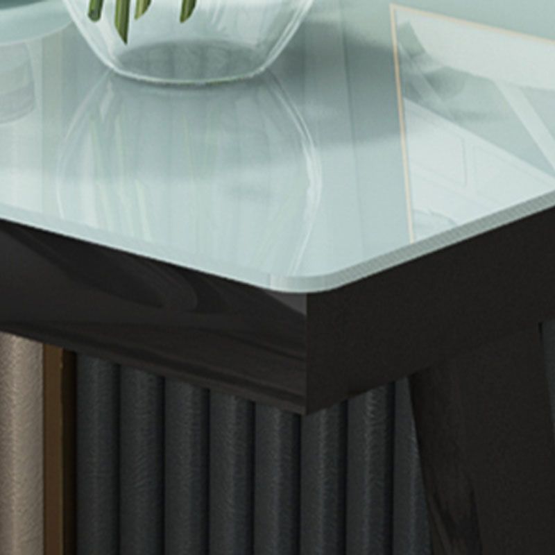 Modern Open opbergkast Kast Glazen bovenste nachttafel met plank