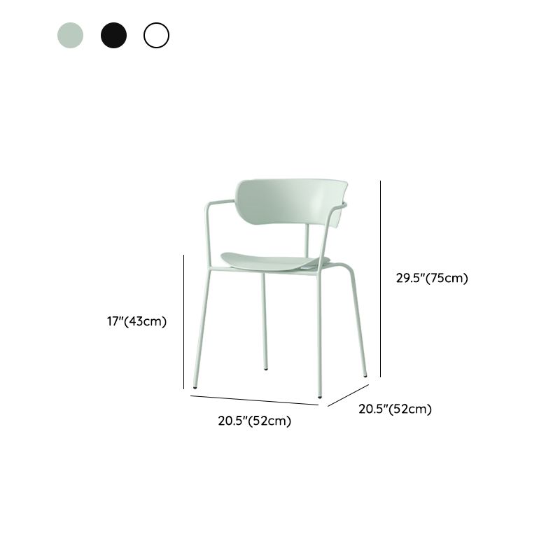 Modern Style Arm Chair Plastic Indoor Dining Chair for Living Room Clearhalo 'Dining Chairs' 'Dining Tables & Seating' 'dining_chair' 'furn' 'furn_dining_chair' 'Furniture' 'Kitchen & Dining Furniture' 1200x1200_fbd3087a-3e66-4cce-b552-472455f5c8d5