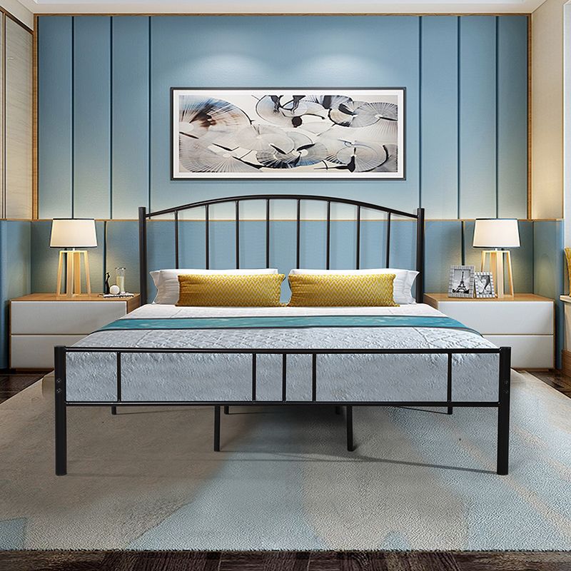 Arched Open-Frame Metal Bed 41" H Bed With Headboard and Footboard Clearhalo 'Bedroom Furniture' 'Beds' 'furn' 'furn_beds' 'Furniture' 1200x1200_fbd316b0-517b-49c3-95ac-6dd3fe96cc49