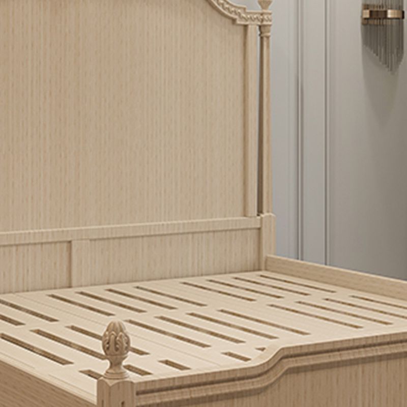 Echt lederen gestoffeerd standaardbed 63 "H paneelbed met opslag van lift omhoog