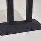 Industrial Wooden Table for Restaurant Dining Table with Pedestal Base in Black Clearhalo 'Dining Tables & Seating' 'Dining Tables' 'dining_table' 'furn' 'furn_dining_table' 'Furniture' 'furniture_dining_table' 'Kitchen & Dining Furniture' 'kitchen' 'kitchen_dining_table' 1200x1200_fbd6563d-87a4-4033-a433-cf30998443ca