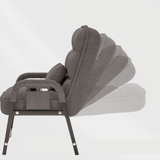 Silla de escritorio en la espalda de tela almohada contemporánea incluida silla de brazos fijos