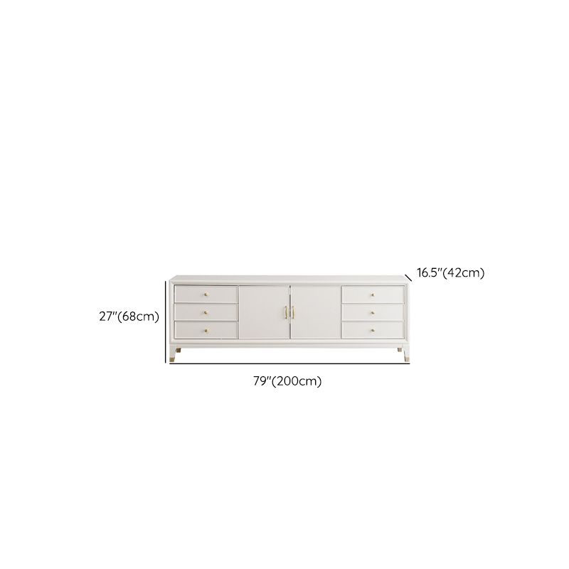 Solid Wood TV Media Console Modern TV Media Stand with 6 Drawers Clearhalo 'furn' 'furn_tv_stands_entertainment_centers' 'Furniture' 'Living Room Furniture' 'TV Stands & Entertainment Centers' 'TV Stands & Media Storage Furniture' 'tv_stands_entertainment_centers' 1200x1200_fbd8a24b-f584-4cca-a4e5-402420e6f72a