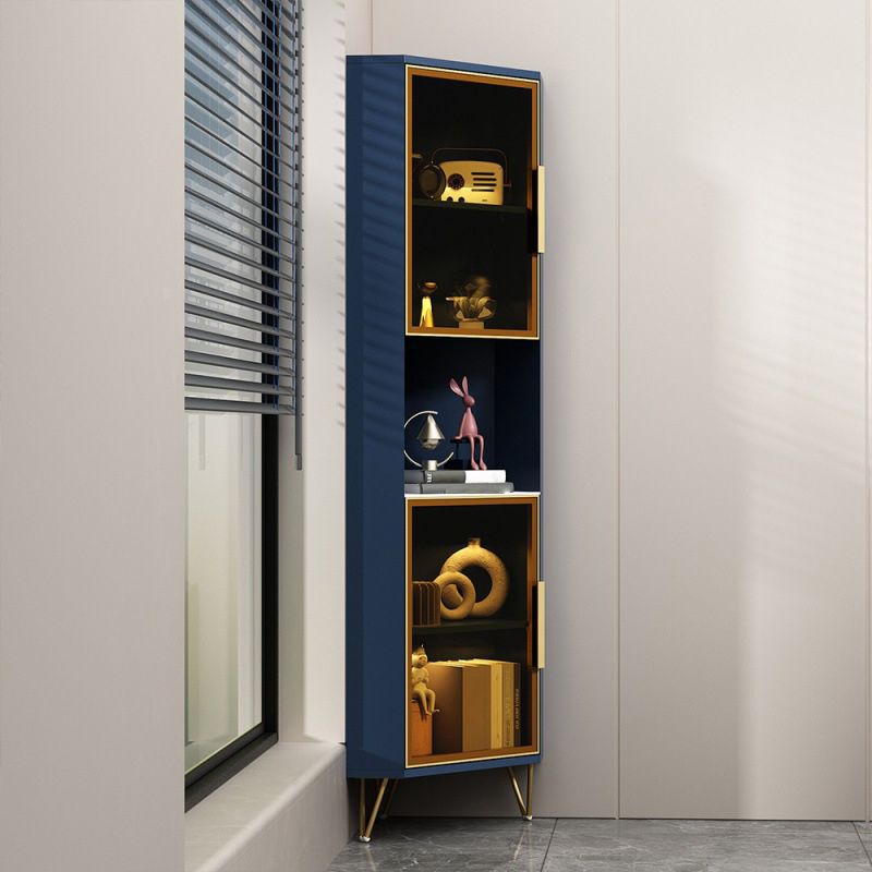 15.74" Wide Wood Corner Accent Cabinet with 2 Door Contemporary Side Cabinet Clearhalo 'Cabinets & Chests' 'cabinets_chests' 'furn' 'furn_cabinets_chests' 'Furniture' 'Living Room Furniture' 1200x1200_fbd9c093-ee97-499a-9990-b27eddae8929