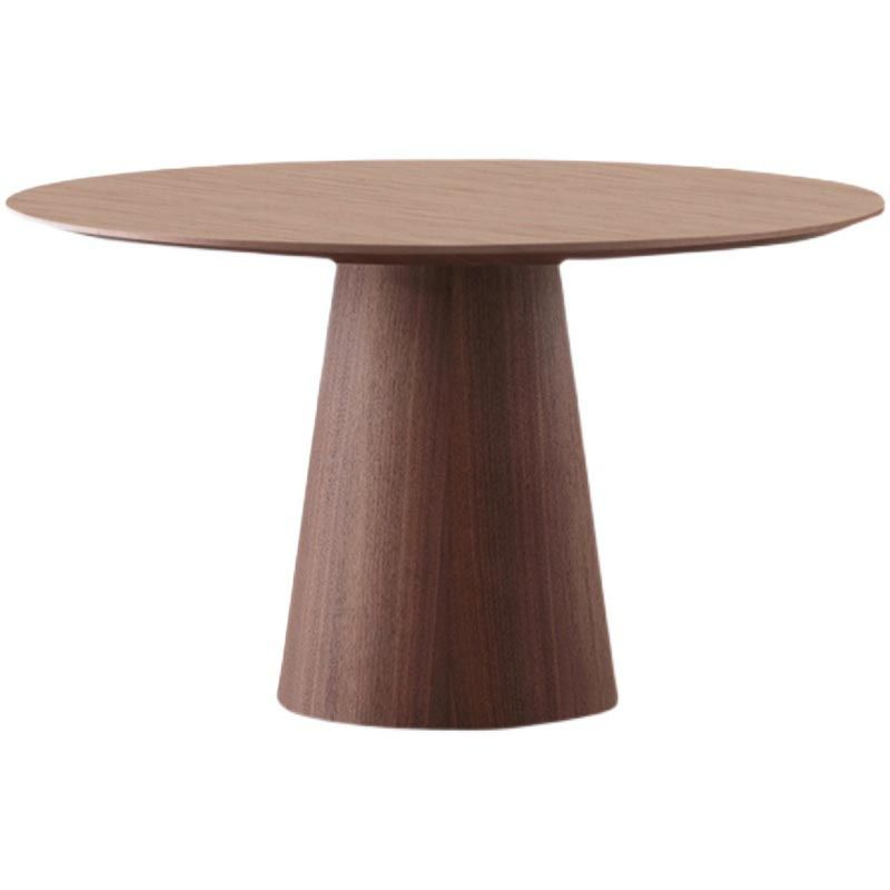 Contemporary Round Dinette Table Solid Wood Pedestal Dining Table Clearhalo 'Dining Tables & Seating' 'Dining Tables' 'dining_table' 'furn' 'furn_dining_table' 'Furniture' 'Kitchen & Dining Furniture' 1200x1200_fbda4e66-467a-473d-bee1-ea36b89881f1