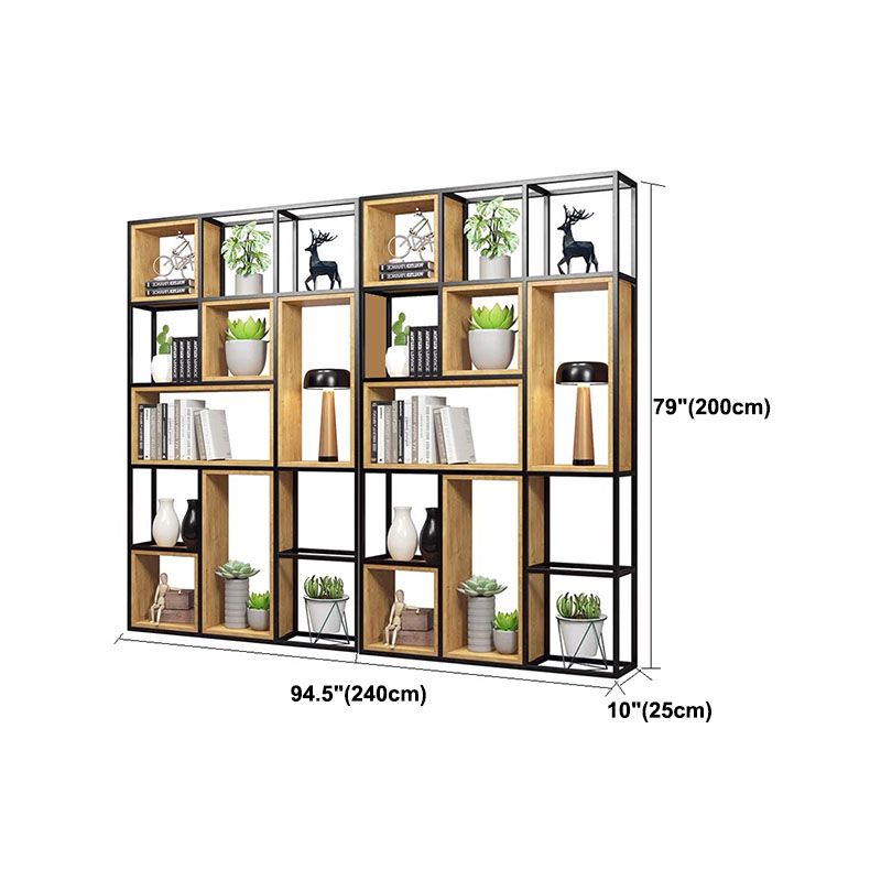 9.84"W Bookcase Industrial Style Open Back Bookcase for Home Study Room Office Clearhalo 'Bookcases' 'furn' 'furn_bookcases' 'Furniture' 'furniture_bookcases' 'kitchen' 'kitchen_bookcases' 'Living Room Furniture' 'Office Furniture' 1200x1200_fbdb97f0-6179-4a1f-846f-12f1cddf0577