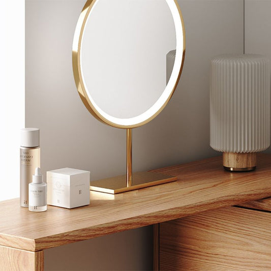 Quercia contemporanea con cassetto da letto naturale da letto a specchio naturale