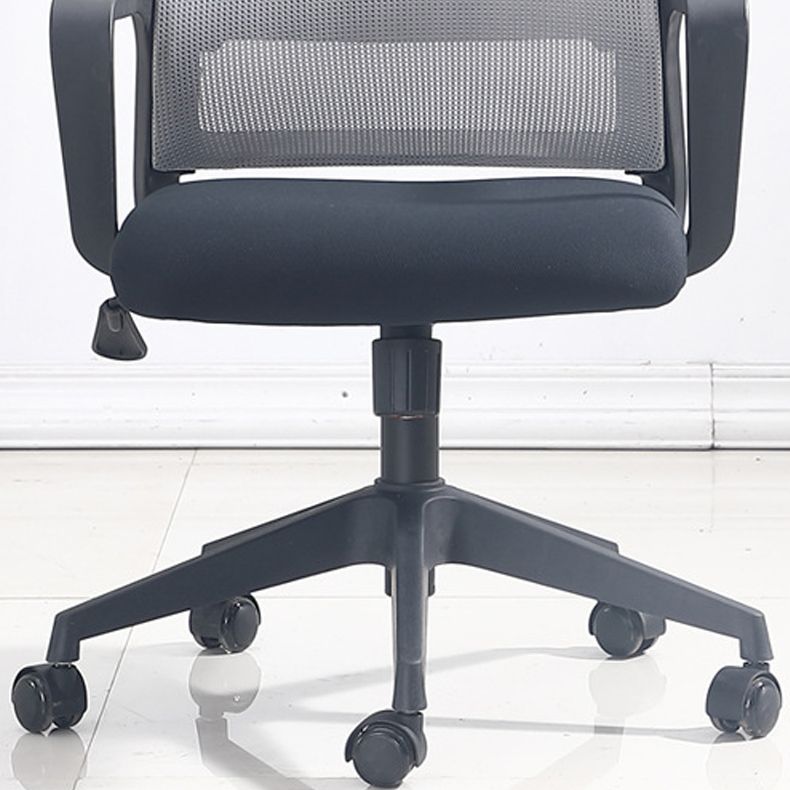 Contemporary Adjustable Office Chair Mid-Back Swivel Desk Chair Clearhalo 'furn' 'furn_office_chair' 'Furniture' 'Office Chairs' 'Office Furniture' 'office_chair' 1200x1200_fbdf831b-7c0e-419d-9684-28ee516e567b