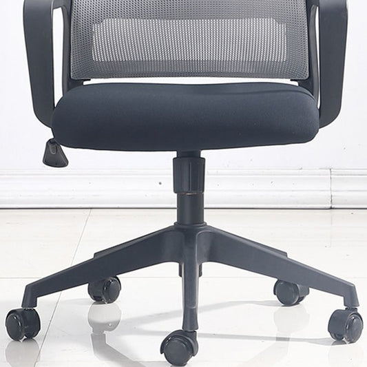 Contemporary Adjustable Office Chair Mid-Back Swivel Desk Chair Clearhalo 'furn' 'furn_office_chair' 'Furniture' 'Office Chairs' 'Office Furniture' 'office_chair' 1200x1200_fbdf831b-7c0e-419d-9684-28ee516e567b