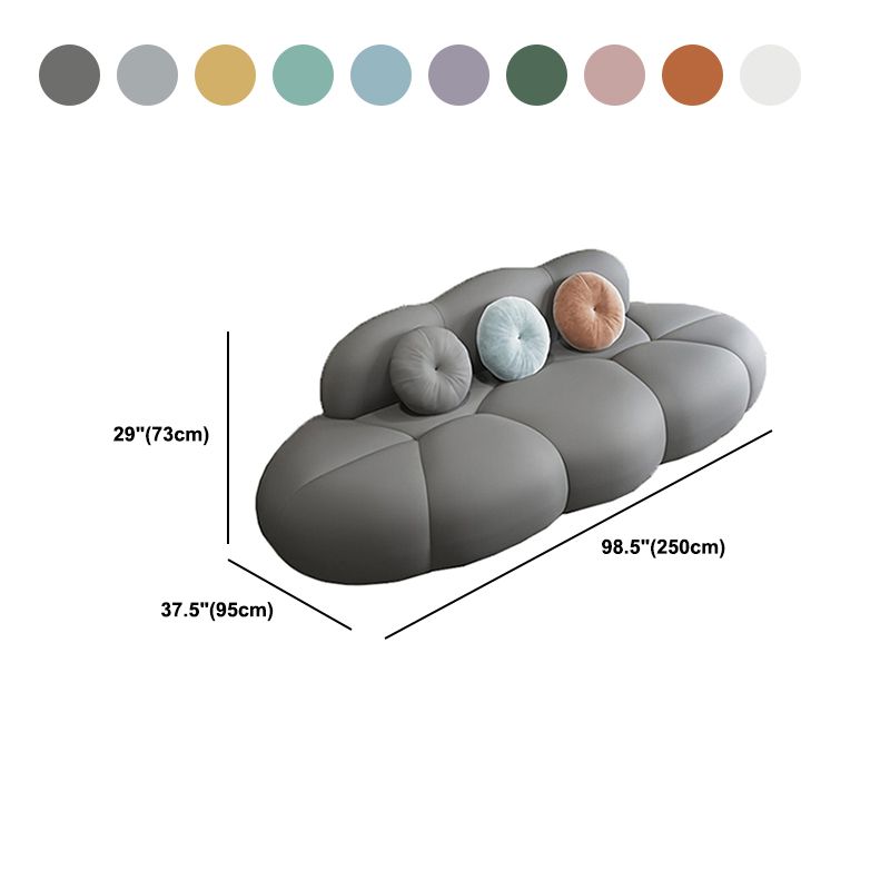 Divano curvo contemporaneo divano a schiena stretto per soggiorno, appartamento