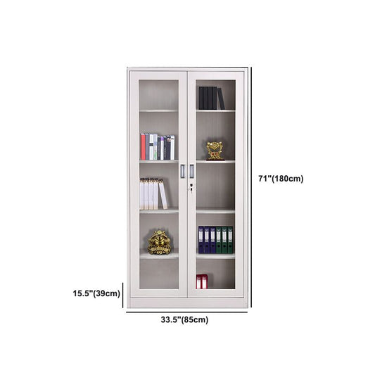 Armoires de fichiers contemporaines cadre en métal Couleur solide armoire à fichier vertical avec serrure de clé