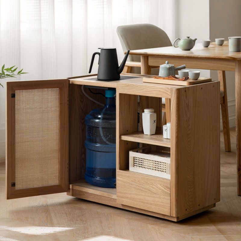 Sideboard moderno a buffet laboard in legno massiccio con porta per sala da pranzo