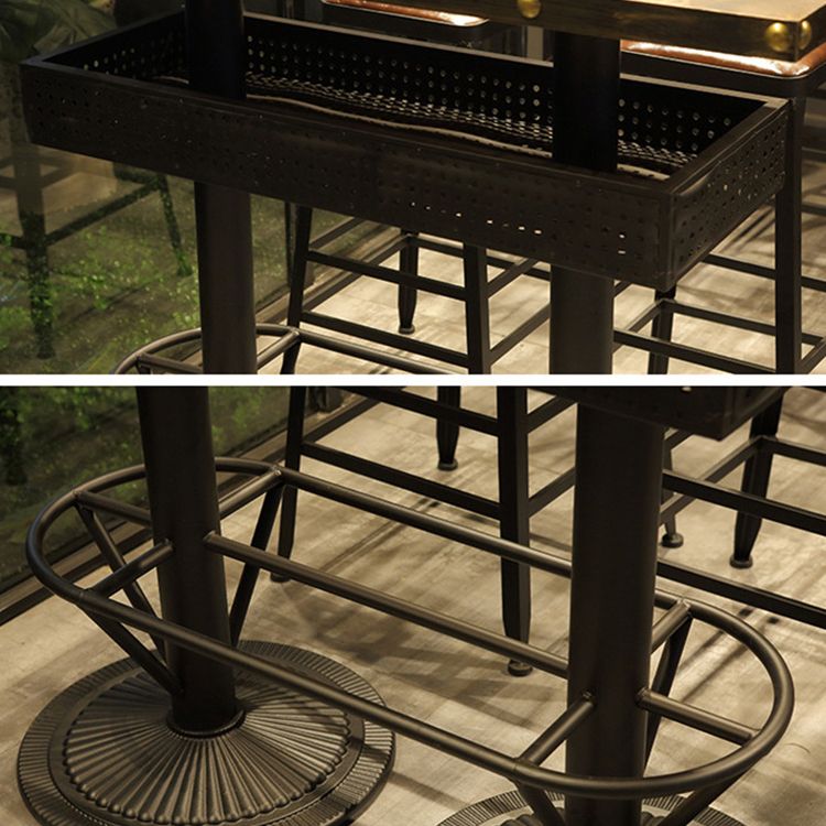 Modern Wood Storage Counter Height Table Brown Bistro Accent Dining Table Clearhalo 'Bar Furniture' 'Bar Tables' 'bar_tables' 'furn' 'furn_bar_tables' 'Furniture' 'furniture_bar_tables' 'Kitchen & Dining Furniture' 'kitchen&dining_furn' 'kitchen' 1200x1200_fbe52fb0-2131-4fb6-882c-8210ae10bf45