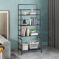 Etagere Iron Bookshelf Open Back Modern Bookcase With Rectangular Shelves
