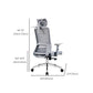 Contemporary Adjustable Arms Office Chair Gray Back Mesh Chair Clearhalo 'furn' 'furn_office_chair' 'Furniture' 'Office Chairs' 'Office Furniture' 'office_chair' 1200x1200_fbe7c890-2110-4059-8bf1-4deac79d2d7e