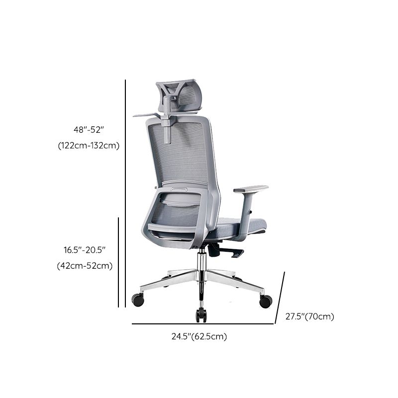 Contemporary Adjustable Arms Office Chair Gray Back Mesh Chair Clearhalo 'furn' 'furn_office_chair' 'Furniture' 'Office Chairs' 'Office Furniture' 'office_chair' 1200x1200_fbe7c890-2110-4059-8bf1-4deac79d2d7e