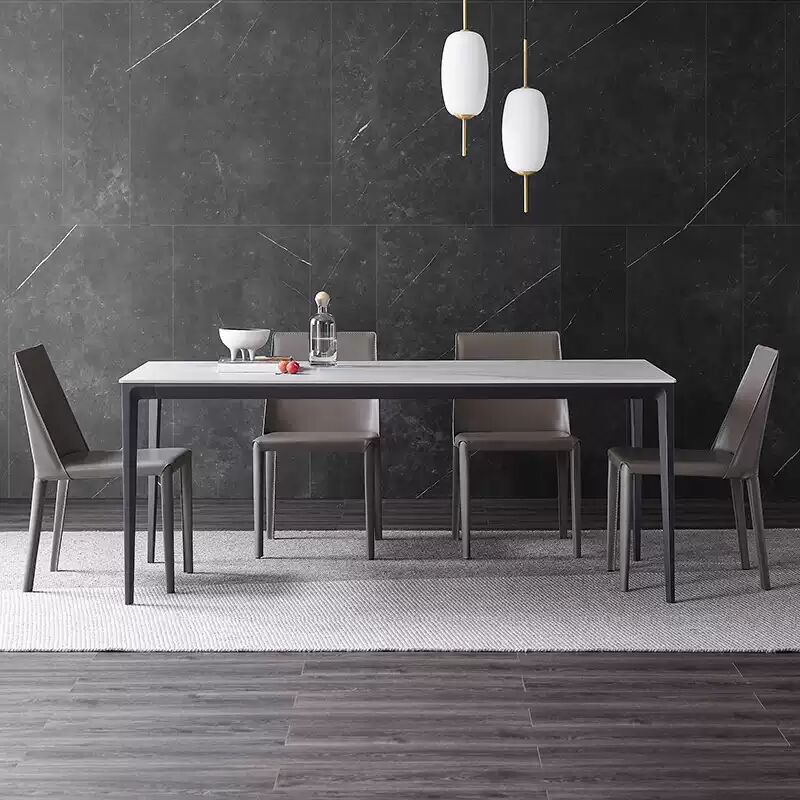 Contemporary 1/4/5 Pieces Dining Set Metal Dining Table Set for Home Use Clearhalo 'Dining Room Sets' 'Dining Tables & Seating' 'dining_room_set' 'furn' 'furn_dining_room_set' 'Furniture' 'furniture_dining_room_set' 'Kitchen & Dining Furniture' 1200x1200_fbe979ae-b22b-4fc4-972c-2051f87f226a