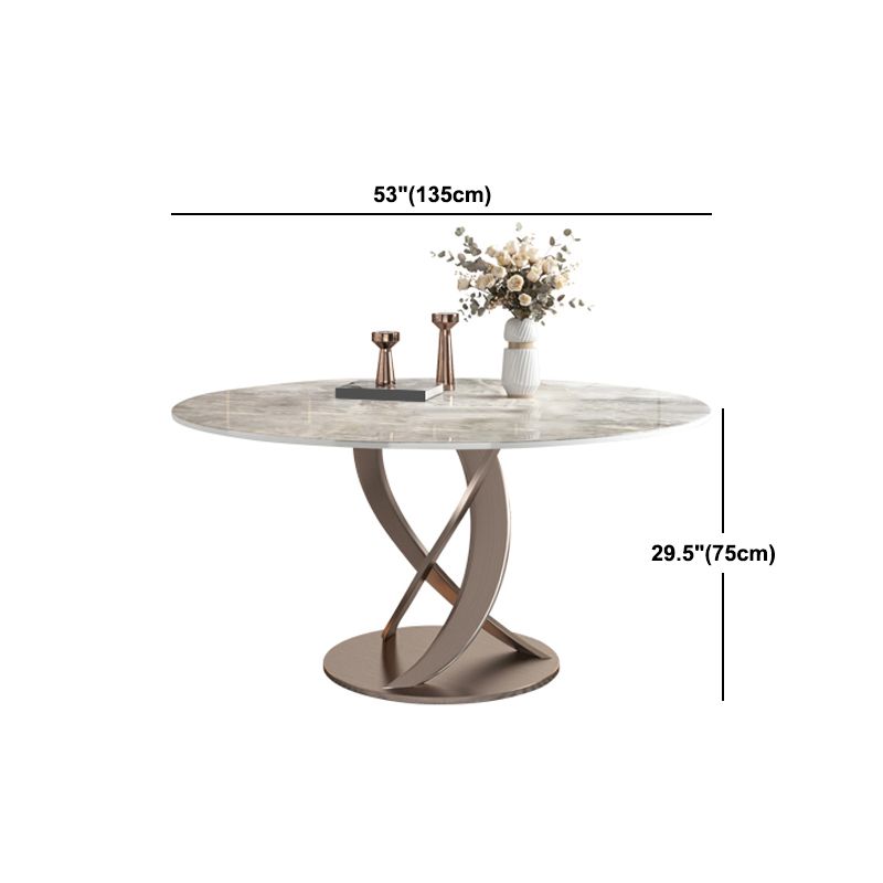 Round Dining Table Traditional Luxury Dining Table with Rose Base Clearhalo 'Dining Tables & Seating' 'Dining Tables' 'dining_table' 'furn' 'furn_dining_table' 'Furniture' 'Kitchen & Dining Furniture' 1200x1200_fbeaa05e-36b3-4a2e-be34-9e41885bbbca