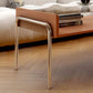 Contemporary Glass Top Coffee Table in Rectangle with 1 Shelf and 4 Legs