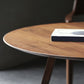 Round Modern Dining Table Brown Solid Wood Table with Double Pedestal Base Clearhalo ' dining_table' 'Dining Tables & Seating' 'Dining Tables' 'Furniture' 'furniture_dining_table' 'Kitchen & Dining Furniture' 'kitchen&dining_furn' 'kitchen' 'kitchen_dining_table' 1200x1200_fbedd109-c816-4fe9-b42e-de27911b0ebb
