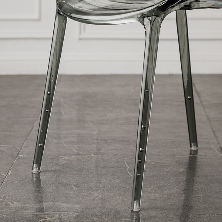 Scandinavian Plastic Dining Arm Chairs Open Back Side Chair for Kitchen Clearhalo 'Dining Chairs' 'Dining Tables & Seating' 'dining_chair' 'furn' 'furn_dining_chair' 'Furniture' 'furniture_dining_chair' 'Kitchen & Dining Furniture' 1200x1200_fbee8f38-b822-4cb9-a121-b1d28f0afe7f