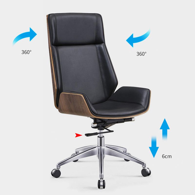 Armless Office Chair with Chrome Metal Frame Modern Computer Desk Chair Clearhalo 'furn' 'furn_office_chair' 'Furniture' 'Office Chairs' 'Office Furniture' 'office_chair' 1200x1200_fbee9c28-8b61-4951-bc17-934dc8cd579c