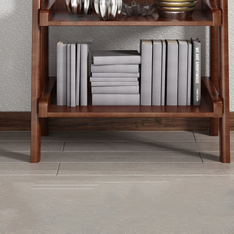 Open Back Walnut Bookcase Contemporary Ladder Bookshelf with Shelves Clearhalo 'Bookcases' 'furn' 'furn_bookcases' 'Furniture' 'Office Furniture' 1200x1200_fbf063ec-e05a-4833-afb0-e4ee990b2d29