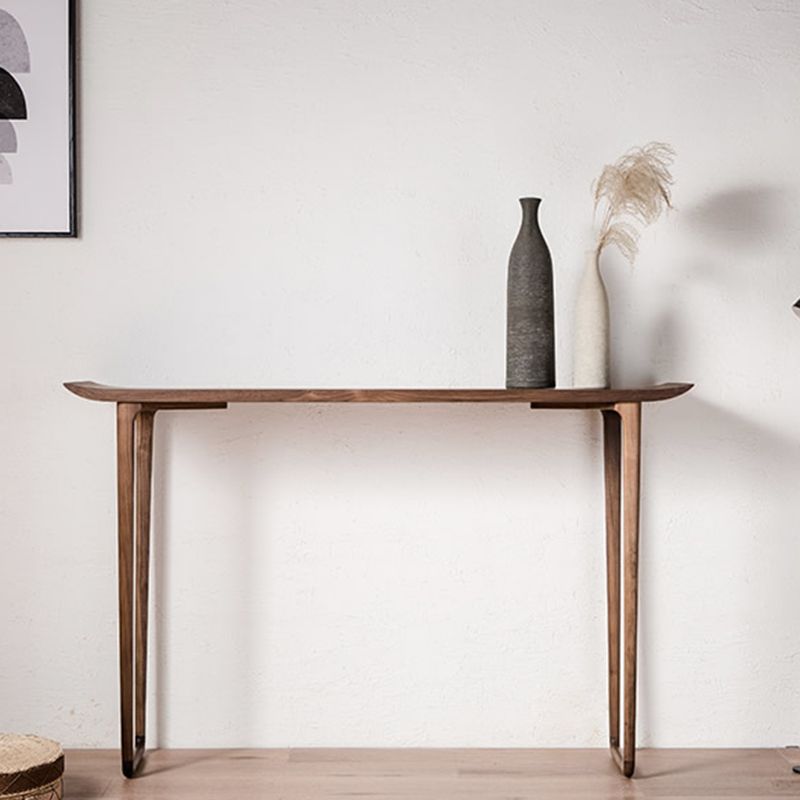 Rectangle Shape Contemporary Console Table Walnut/Ash Console Sofa Table