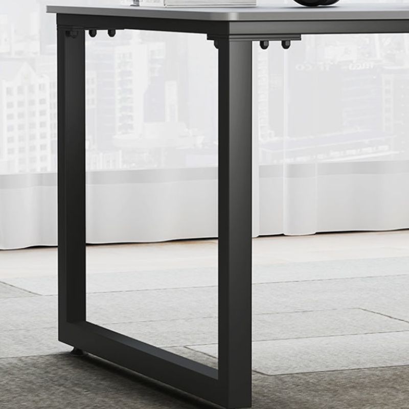 Modern Style Slate Table with Rectangular Black Metal Sleigh Base Coffee Table Clearhalo 'Coffee & Accent Tables' 'Coffee Tables' 'coffee_tables' 'furn' 'furn_coffee_tables' 'Furniture' 'Living Room Furniture' 1200x1200_fbf3c97d-70cf-4b78-a258-f36511b5ef00