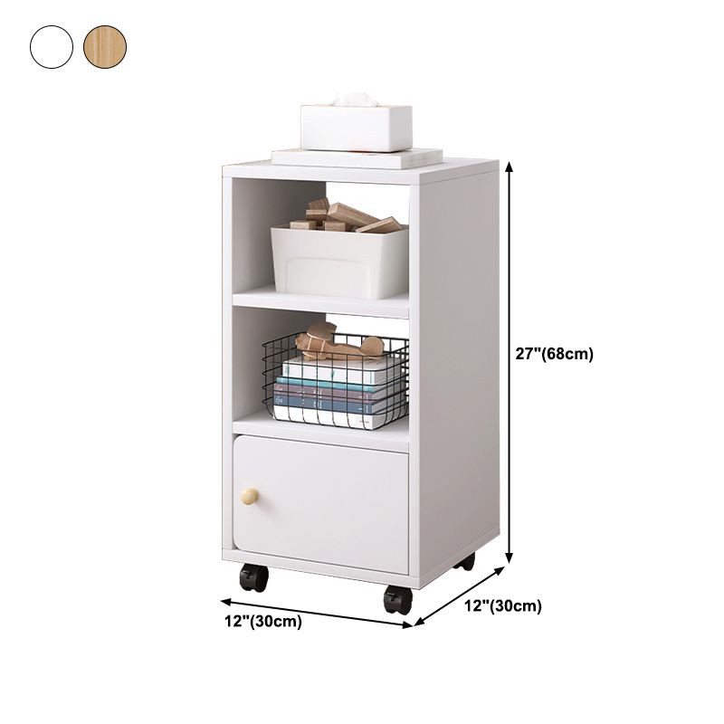 Scandinavian Wood Bookshelf 11.8" Wide Standard Shelf Bookcase