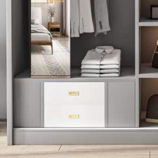 Contemporary Storage Cabinet Sliding Wardrobe Cabinet for Bedroom