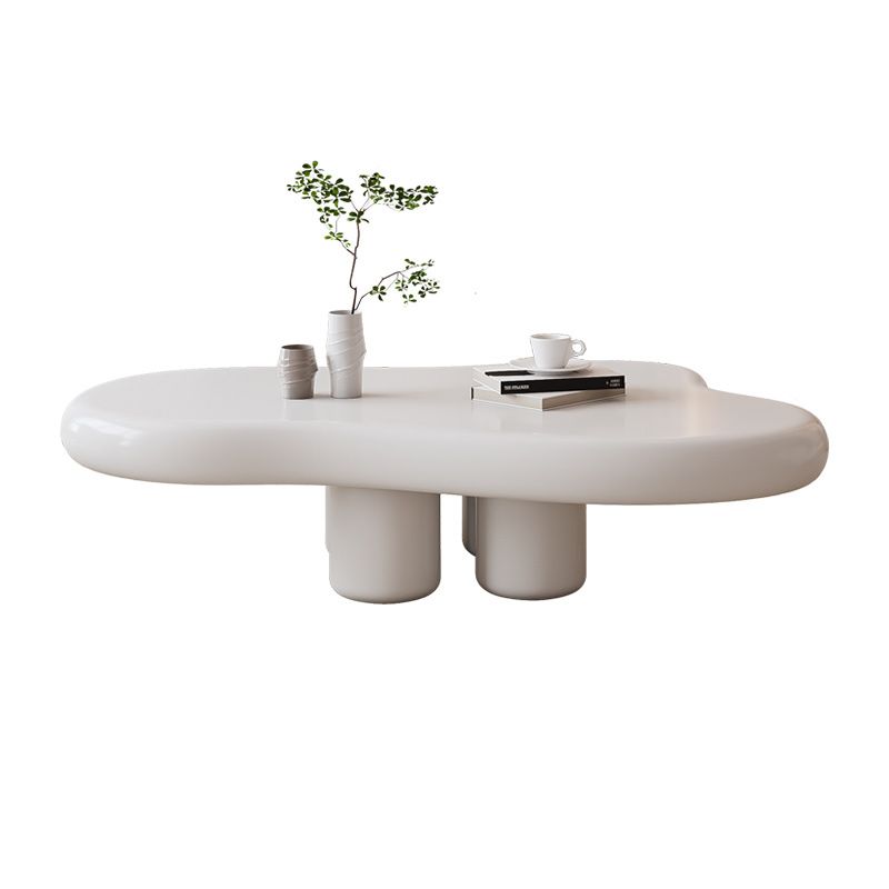 Contemporary Corner Table Wood White 4 Legs Accent Side Table Clearhalo 'Coffee & Accent Tables' 'End & Side Tables' 'end_side_tables' 'furn' 'furn_end_side_tables' 'Furniture' 'Living Room Furniture' 1200x1200_fbf64da6-ba13-41f5-87c8-fba575243975