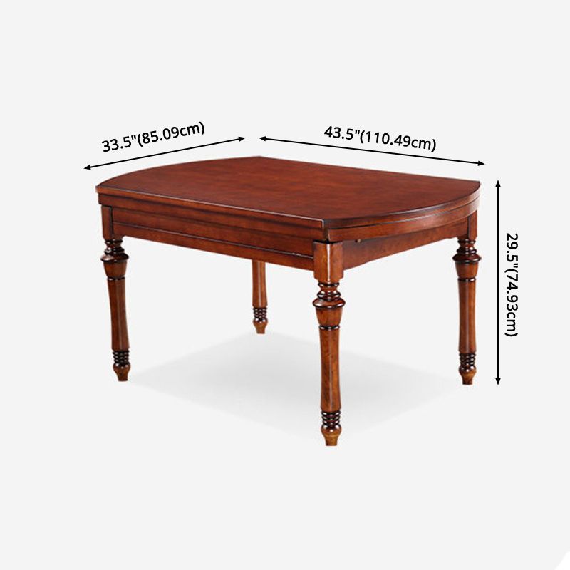 Traditional Solid Wood Dining Set Standard Height with Folding Top Dining Room Set Clearhalo 'Dining Room Sets' 'Dining Tables & Seating' 'dining_room_set' 'furn' 'furn_dining_room_set' 'Furniture' 'furniture_dining_room_set' 'Kitchen & Dining Furniture' 'kitchen&dining_furn' 'kitchen' 1200x1200_fbf93802-77de-44ec-bb58-94e68039179a