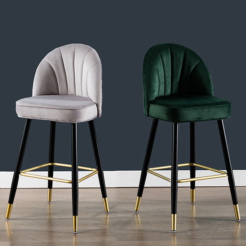 Scandinavian Footrest Living Room Stool Matte Finish Upholstered Barstool Clearhalo 'Bar Furniture' 'Bar Stools' 'bar_stools' 'furn' 'furn_bar_stools' 'Furniture' 'furniture_bar_stools' 'Kitchen & Dining Furniture' 1200x1200_fbf9b74a-53a1-4625-b96c-365833750f06