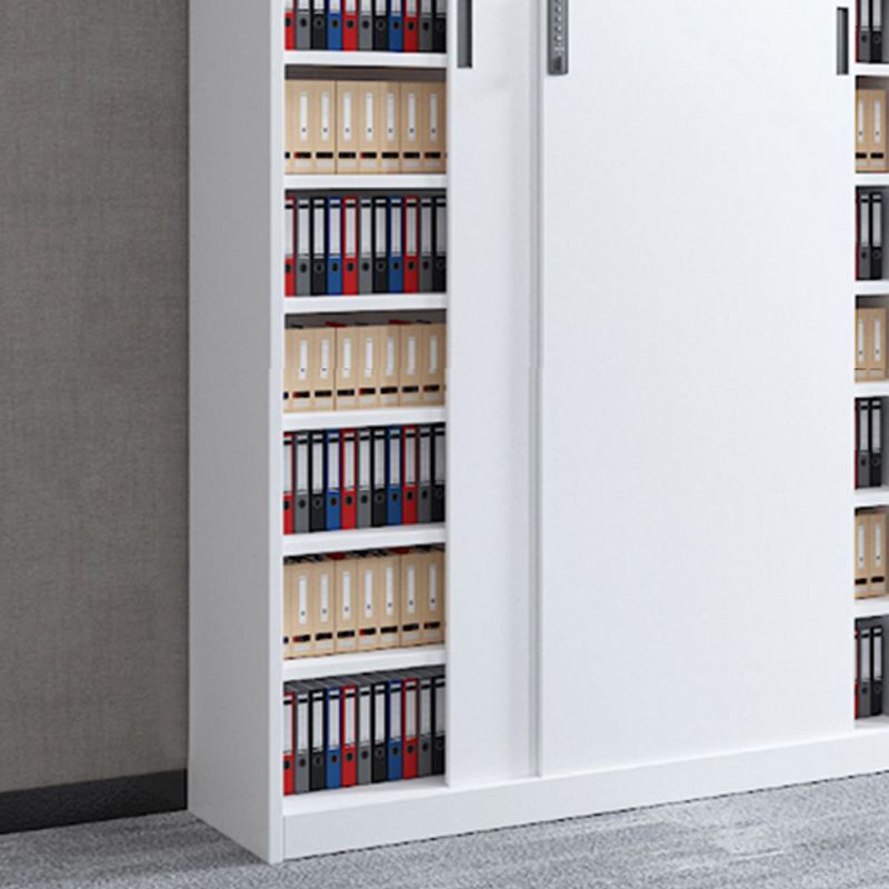 Classeur contemporain Bloc de couleur Blocage en métal avec étagères de rangement