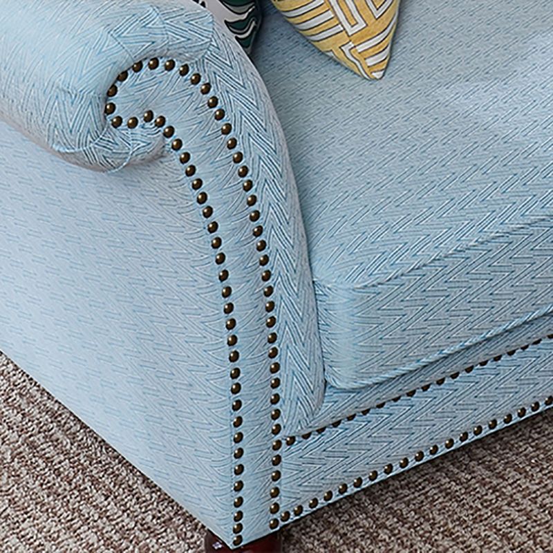 Traditional One Armed Fabric Accent Chair Rolled Arms Chaise Clearhalo 'Chairs & Seating' 'Chaise Lounge' 'chaise_lounge' 'furn' 'furn_chaise_lounge' 'Furniture' 'Living Room Furniture' 1200x1200_fbff6ff6-f174-41f6-8914-0fa0290f521d