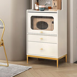 PARA DEL ARRIBA DE MADERA DE MADERA DE MADERA DE Buffet de almacenamiento abierto de estilo glamor