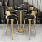 Glam Leather and Metal Counter Stool Round Low Back Bar Stool for Coffee Shop Clearhalo 'Bar Furniture' 'Bar Stools' 'bar_stools' 'furn' 'furn_bar_stools' 'Furniture' 'furniture_bar_stools' 'Kitchen & Dining Furniture' 1200x1200_fc01ee14-f251-449c-86ba-97f753b1c030