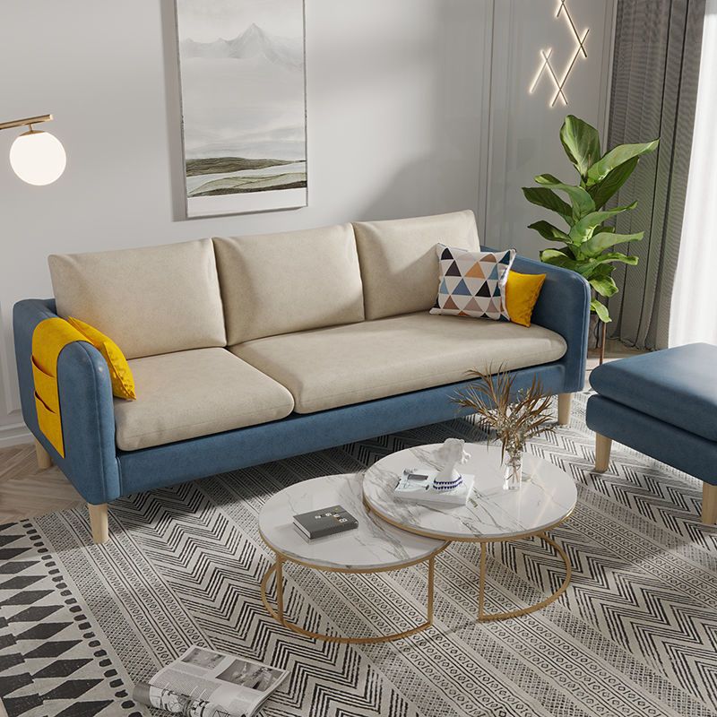 3 Seater Faux Leather Square Arm Sofa for Living Room with Storage Clearhalo 'furn' 'furn_sofas' 'Furniture' 'furniture_sofas' 'Living Room Furniture' 'Sofa' 'sofas' 1200x1200_fc0243f5-6033-48de-bc34-b5f9a168fc41