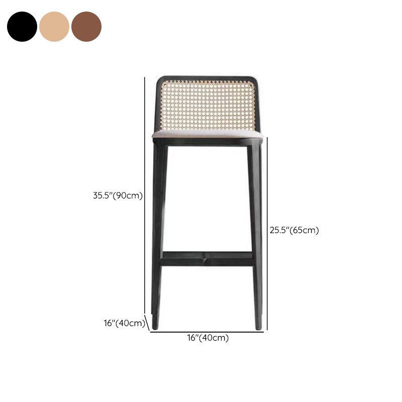 Solid Wood Counter Height Stools Armless Modern Bar and Counter Stool Clearhalo 'Bar Furniture' 'Bar Stools' 'bar_stools' 'furn' 'furn_bar_stools' 'Furniture' 'Kitchen & Dining Furniture' 1200x1200_fc047f1e-0428-4bbc-90a3-71c58ed9393a