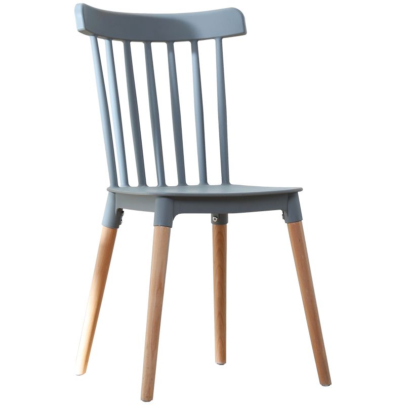 Nordic Style Wood Dining Chair Slat Back Stacking Side Chair for Home Use Clearhalo ' kitchen&dining_furn' 'Dining Chairs' 'Dining Tables & Seating' 'dining_chair' 'furn' 'furn_dining_chair' 'Furniture' 'furniture_dining_chair' 'Kitchen & Dining Furniture' 'kitchen' 1200x1200_fc068396-ad48-4af7-89cf-94e4f267128d