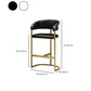 Glam Style Bar Stool Leather Gold Frame Counter Stool for Bristol Clearhalo 'Bar Furniture' 'Bar Stools' 'bar_stools' 'furn' 'furn_bar_stools' 'Furniture' 'Kitchen & Dining Furniture' 1200x1200_fc06c6d1-3ad9-4a94-afb9-e1560feba5af