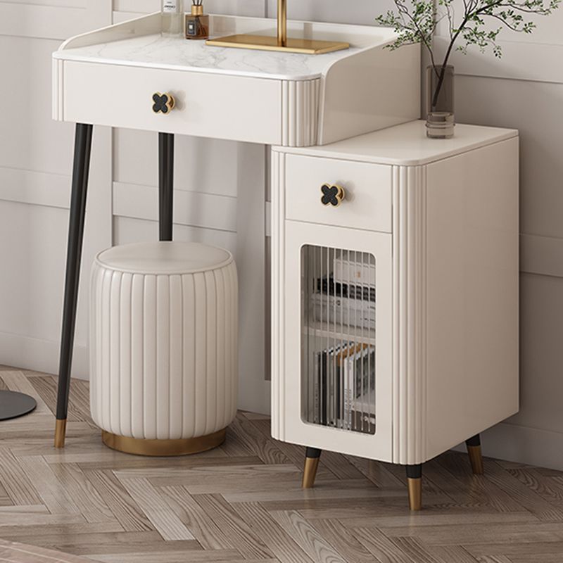 Vanité contemporaine casse-table en ardoise Vanité de maquillage avec tiroir