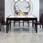 Mid-Century Modern Sintered Stone Table 4 Legs Base Rectangle Table for Home Clearhalo ' dining_table' 'Dining Tables & Seating' 'Dining Tables' 'furn' 'furn_dining_table' 'Furniture' 'furniture_dining_table' 'Kitchen & Dining Furniture' 'kitchen&dining_furn' 'kitchen' 'kitchen_dining_table' 1200x1200_fc07737c-94d8-408b-9645-7da2e68d87a3