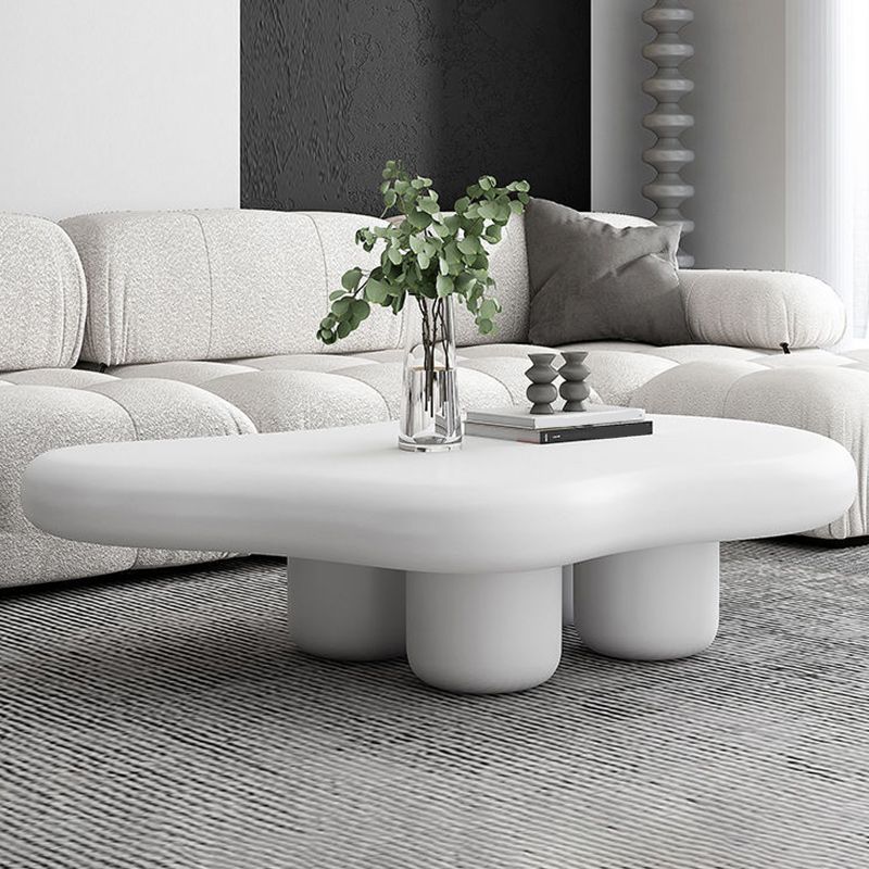 11"H Contemporary Coffee Table Wooden 2 Legs Coffee Cocktail Table Clearhalo 'Coffee & Accent Tables' 'Coffee Tables' 'coffee_tables' 'furn' 'furn_coffee_tables' 'Furniture' 'Living Room Furniture' 1200x1200_fc07f332-d341-49f0-a70f-600da33dd540