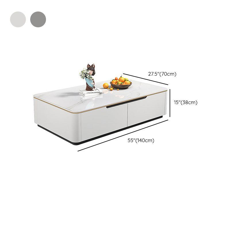 Block Slate Coffee Cocktail Table with 4 Storage Drawers Rectangle Clearhalo 'Coffee & Accent Tables' 'Coffee Tables' 'coffee_tables' 'furn' 'furn_coffee_tables' 'Furniture' 'Living Room Furniture' 1200x1200_fc09049b-0956-4cde-8d10-d67d75b0980d