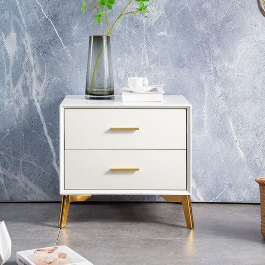 コンテンポラリーアクセントテーブルナイトスタンド2引き出しナイトテーブルのためのナイトテーブル