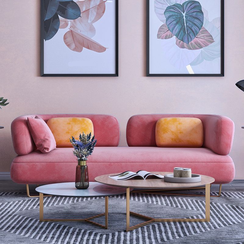 Scandinavian Solid Color Velvet Sofa 31.49" Wide Tuxedo Arm Sofa Clearhalo 'furn' 'furn_sofas' 'Furniture' 'Living Room Furniture' 'Sofa' 'sofas' 1200x1200_fc0ddf78-81df-40e0-8ce7-bb07d99dd8e1