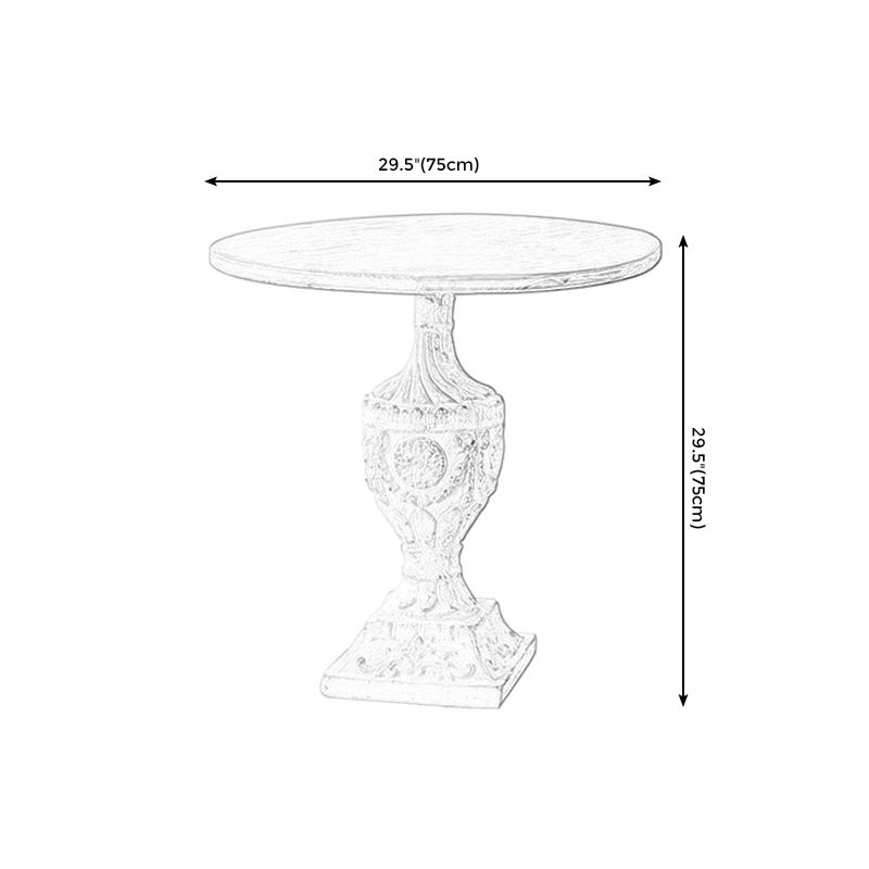 Pedestal Side Table Wood Round Side End Table- Distressed Surface Treatment Clearhalo 'Coffee & Accent Tables' 'End & Side Tables' 'end_side_table' 'Furniture' 'furniture_end_side_table' 'Living Room Furniture' 1200x1200_fc0ead38-435e-4a4f-9b06-107cd1d1626f